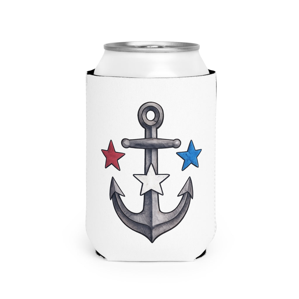 Patriotic Anchor Koozie